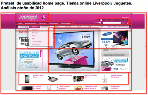 Pretest de usabilidad. Tienda online Liverpool