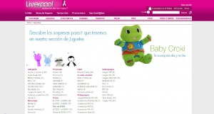 Pretest de usabilidad. Tienda online Liverpool