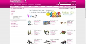 Pretest de usabilidad. Tienda online Liverpool